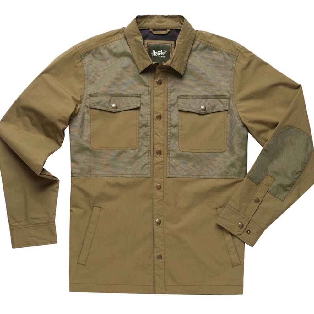 Howler Brothers Manakin Stable Coat Medium Snap Front Chore Jacket Outdoor Olive - Picture 10 of 10